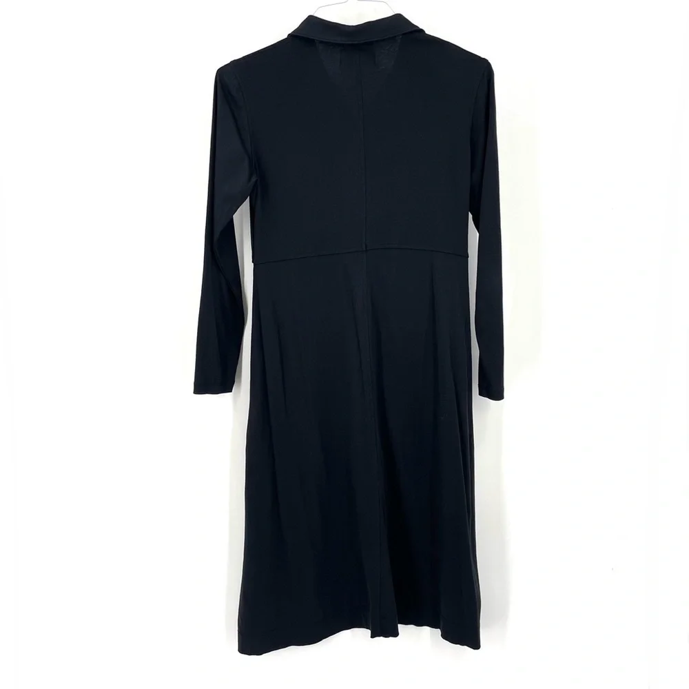 Everlane The Luxe Cotton Button Front Collared Long Sleeve Casual Shirtdress